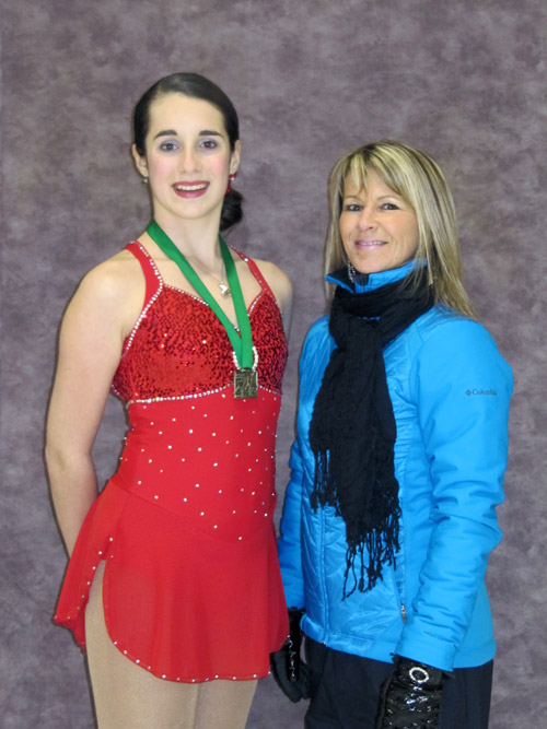 Marie Paiement et son entraîneure Nathaly Giroux